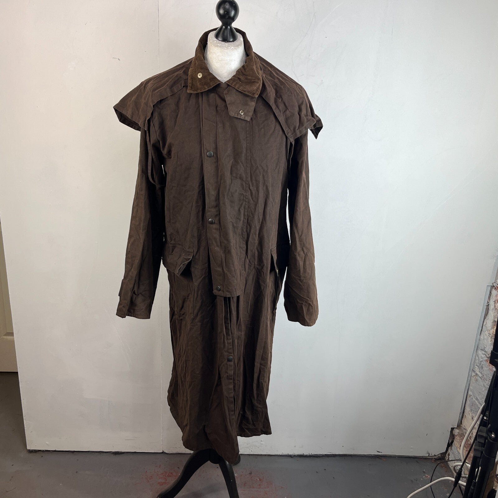 Blue Riband Made in England Wax Stockmans Riding Jacket in Brown Women's size XL