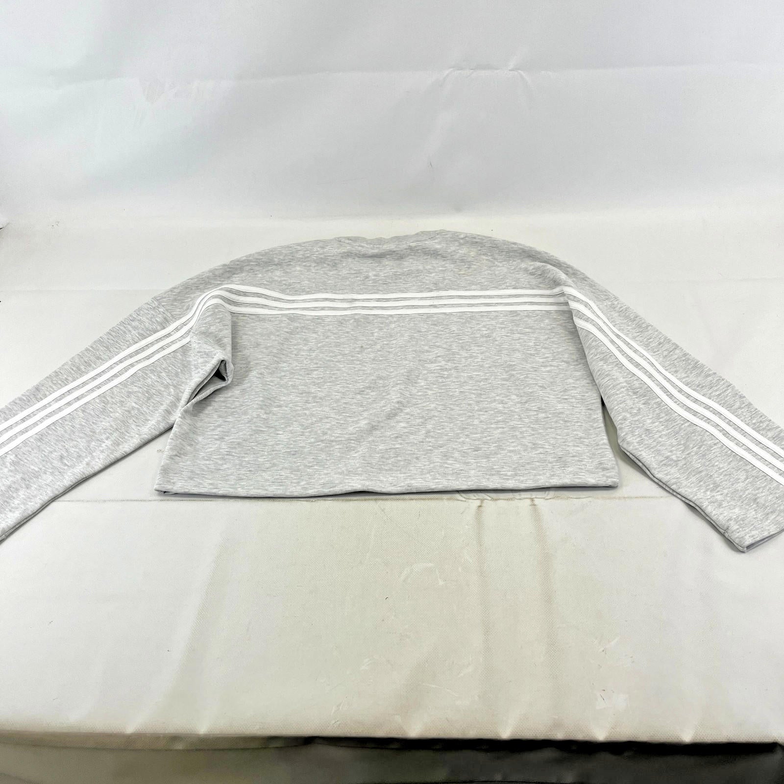 Manchester United Adidas Baggy Cropped Women's Sweatshirt Light Grey size Medium