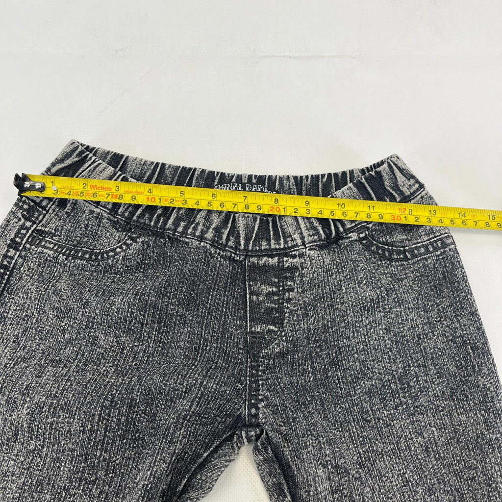 Criminal Damage Black Stonewash Jeggings UK size 6 NWOT