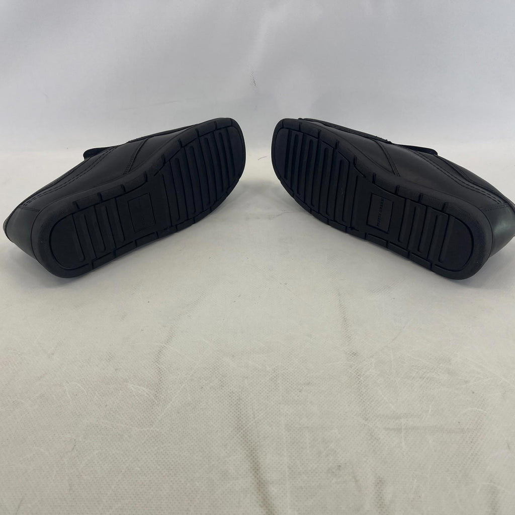 Pretty Green Waltham Slip On Shoes Moccasin Loafers Men's Black Leather size 7