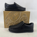Pretty Green Waltham Slip On Shoes Moccasin Loafers Men's Black Leather size 7