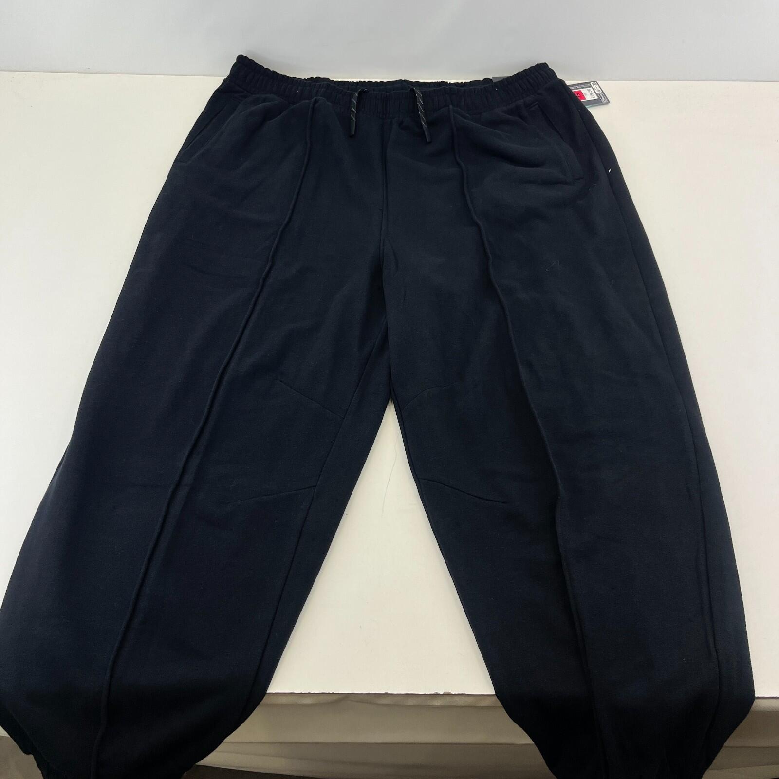 M&S Ladies Goodmove Parachute Joggers Cuffed Trousers Pants Black BNWT size 18