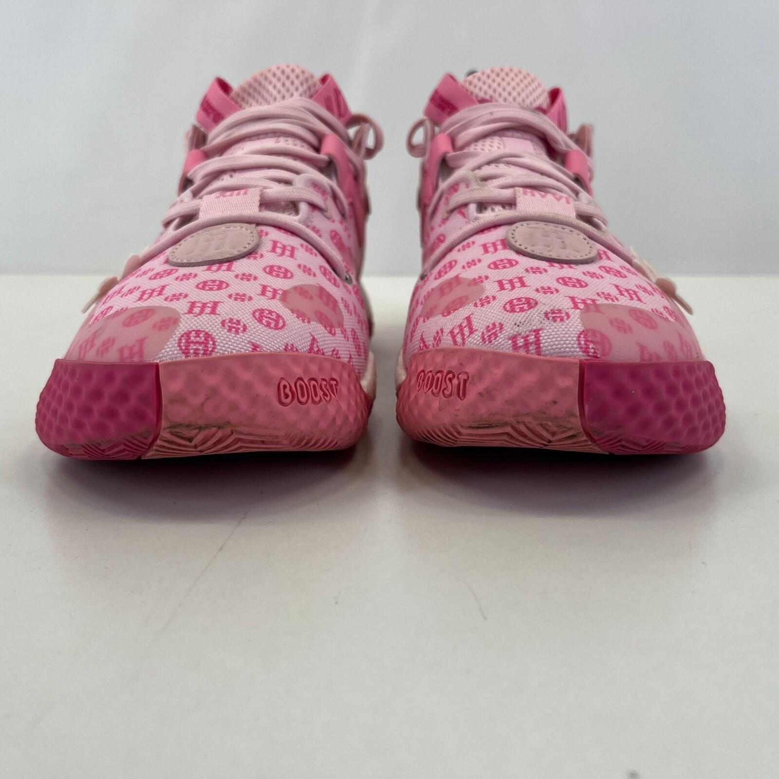 Adidas Men's Harden Vol.6 Trainers Shoes Sneakers Pink Basketball Court size 4