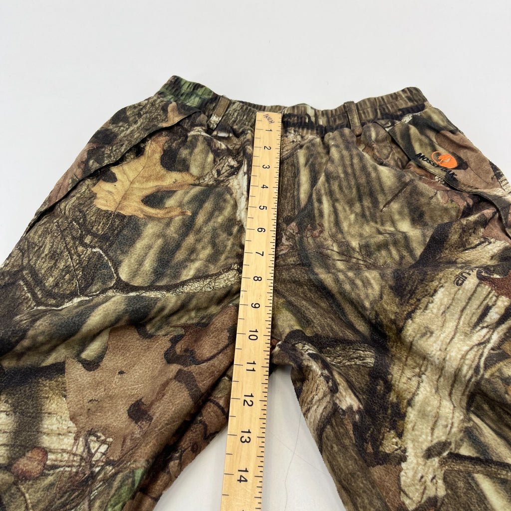 Mossy Oak Cargo Hunting Pants Youth size L (10/12) Real Tree Leaf Camo
