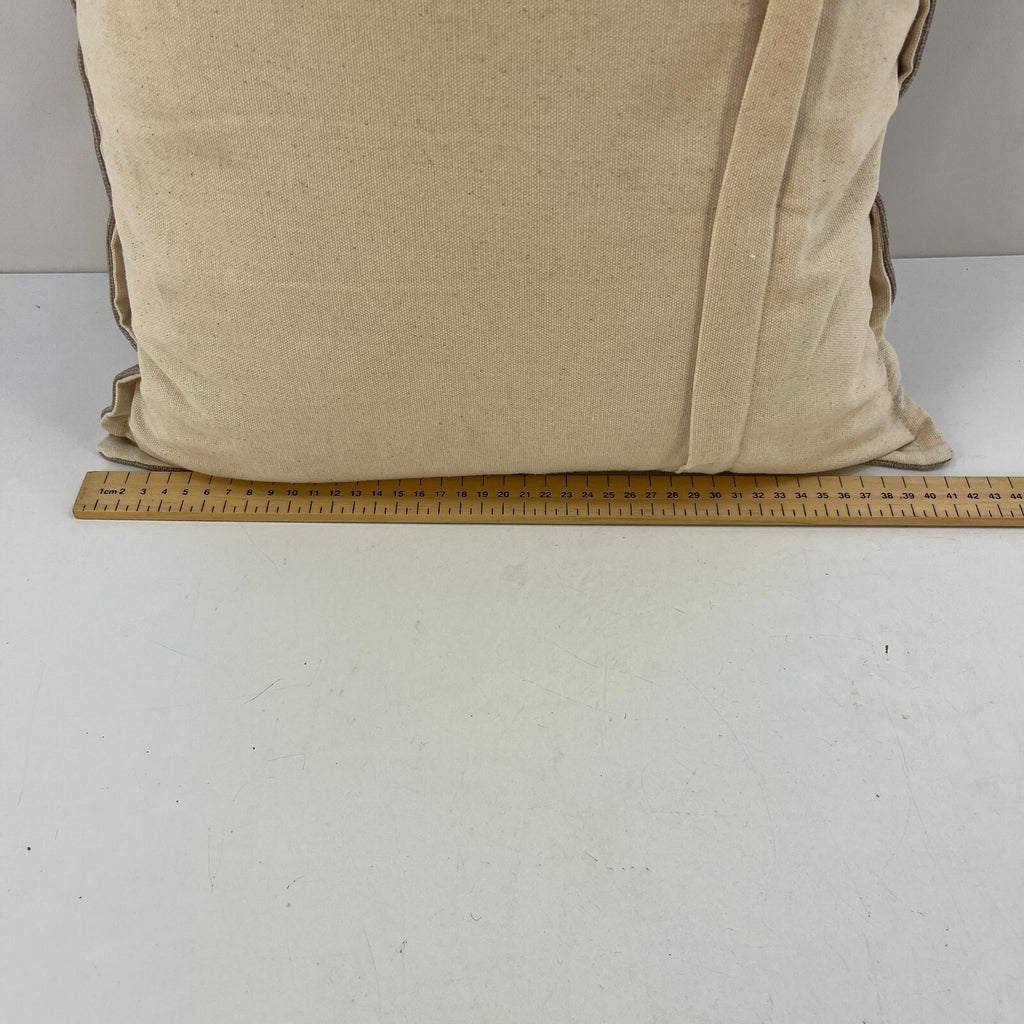 M&S Rectangular Bolster Cushion Mottled Grey & Cream Zip Close 74cm x 41cm - New