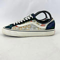 Vans Off the Wall Trainers Floral & Suede Low Top Skate Sneaker UK size 5.5