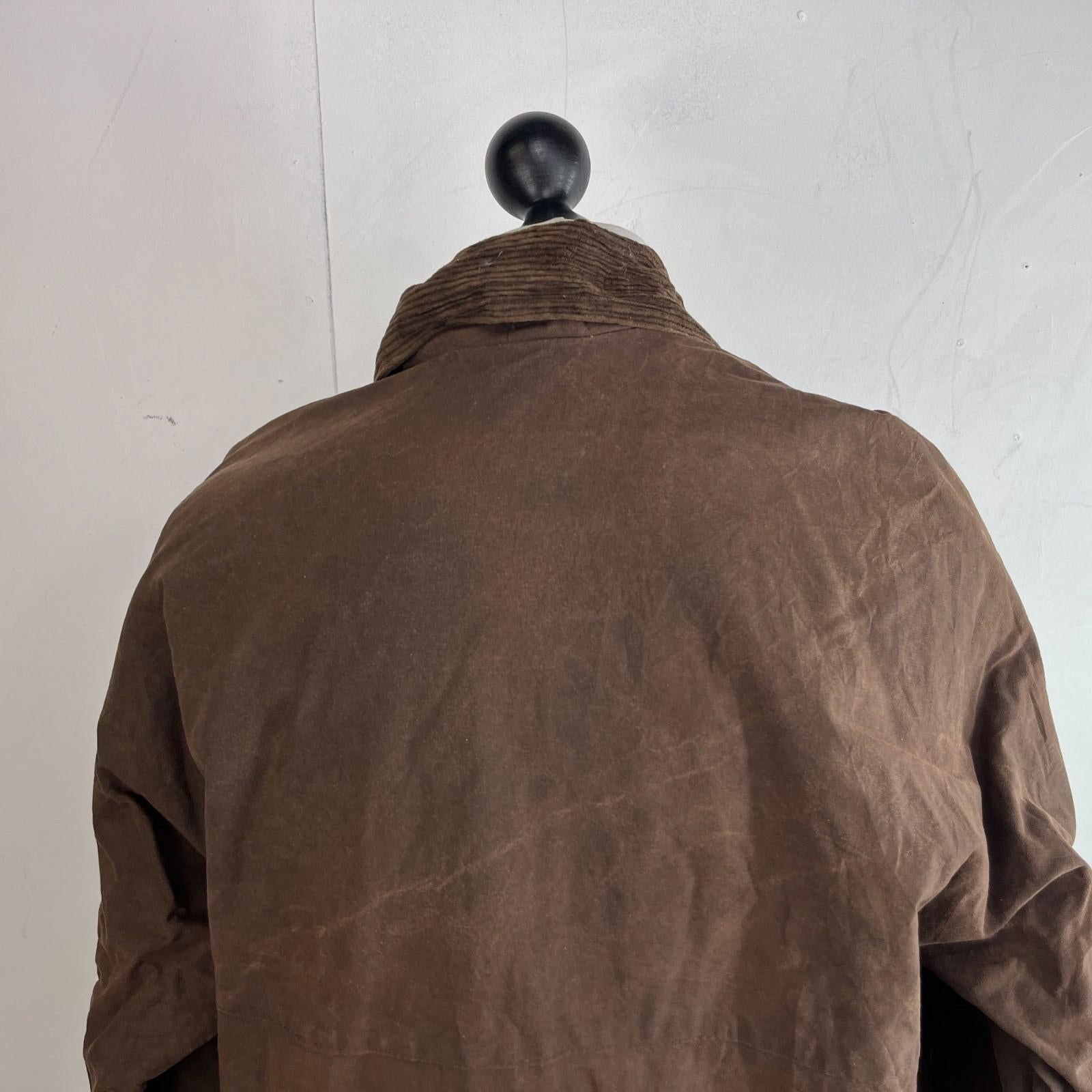 Oxford Blue Outdoor Wax Jacket Chocolate Brown UK Women's size Small