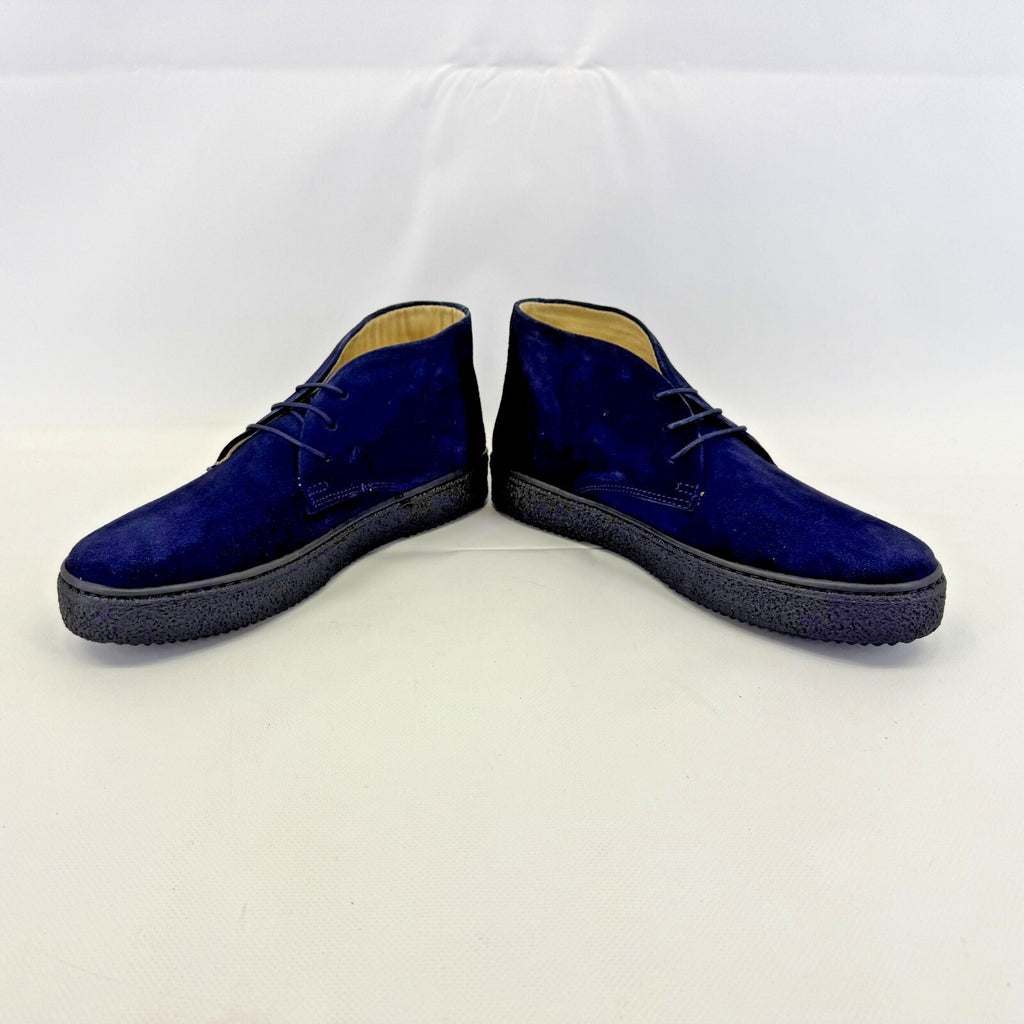 Delicious Junction Bullitt Suede Desert Boots in Dark Navy Blue size UK 7 EU 41