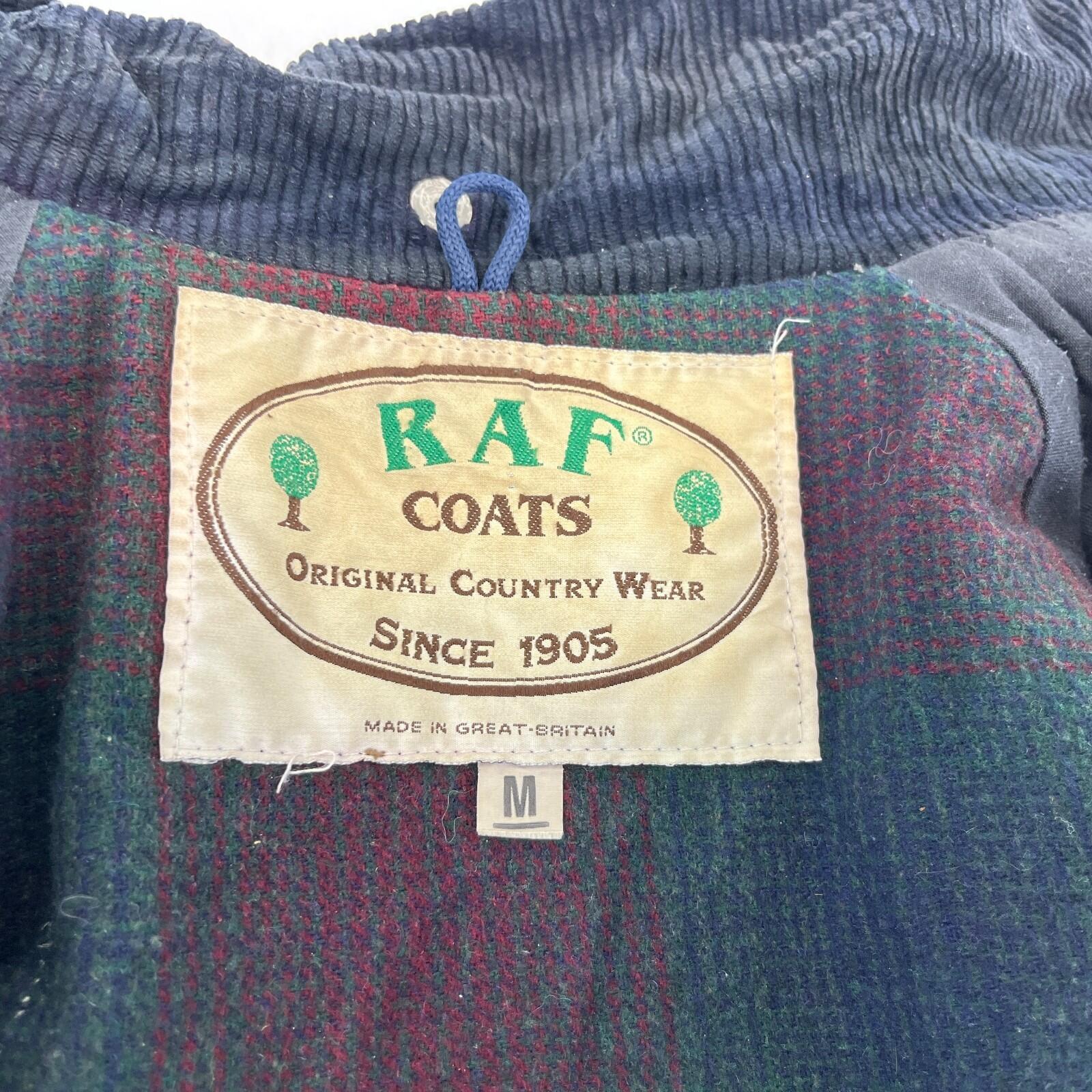 RAF Coats Wax Jacket in Black Mens size M Country Field Coat