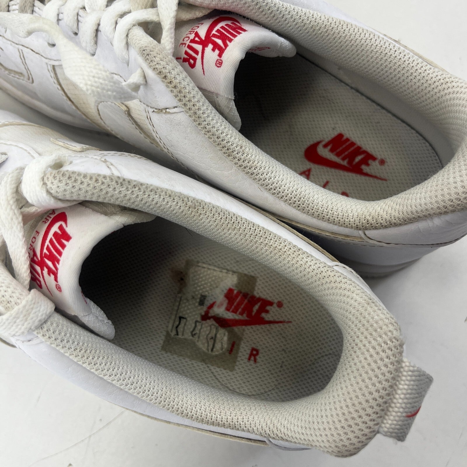 Nike Air Force 1 Low White Red AF1 size UK 9 EU 44