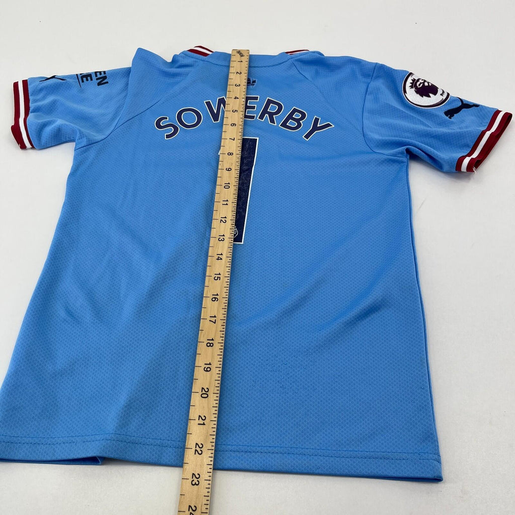 Manchester City 2022-23 Home Shirt Puma size 26 Kids 10-11 Yrs Blue - 1 Sowerby