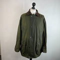 Mc Orvis Wax Jacket Mens size XL Green Waxed Coat Made in the UK