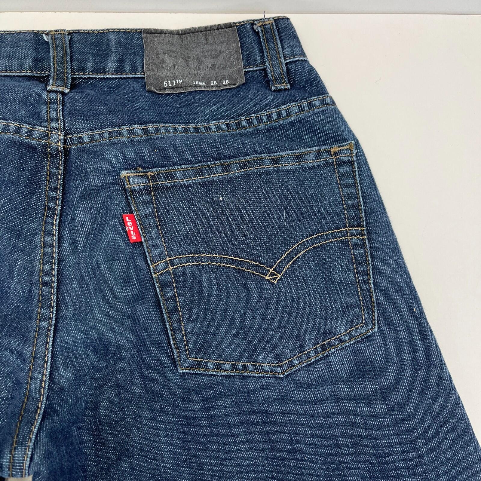 Levi’s 511 Slim Fit Jeans Women's W28" L28" Dark Blue Denim