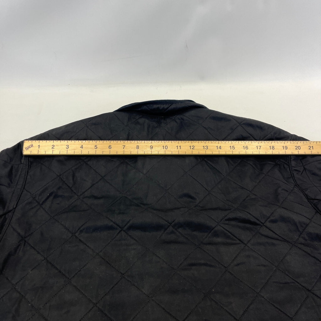 Barbour Duracotton Polarfleece Quilted Jacket in Black size XL