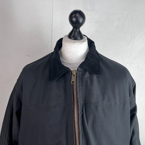 Carhartt Men’s Thermal Quilted Chore Jacket Black size XL VGC Americana