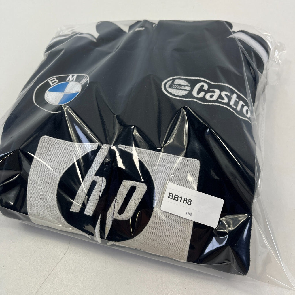 BMW Williams F1 Racing Team Embroidered Fleece Jacket in Black Womens UK size 10