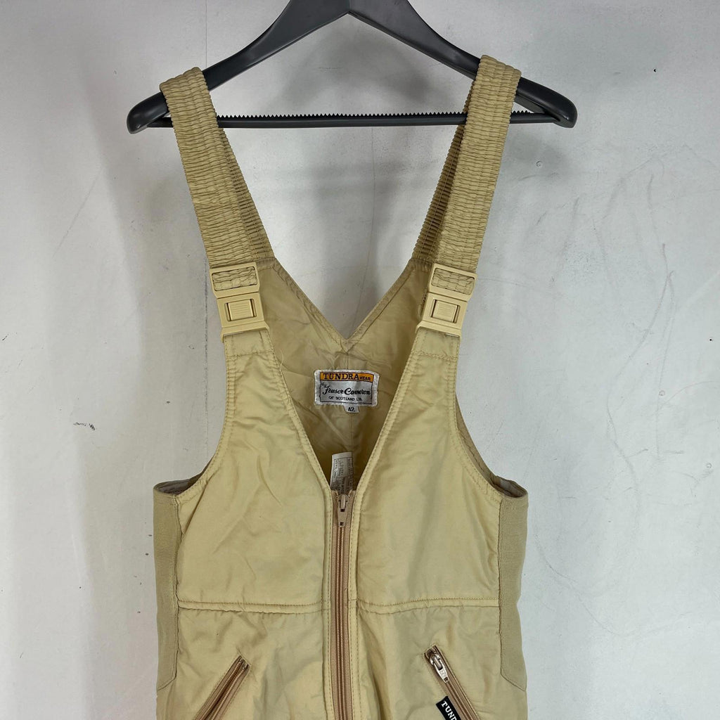 Vtg Tundra by Jasper Cameron Ski Jacket & Salopettes Set Beige size 42 Near Mint