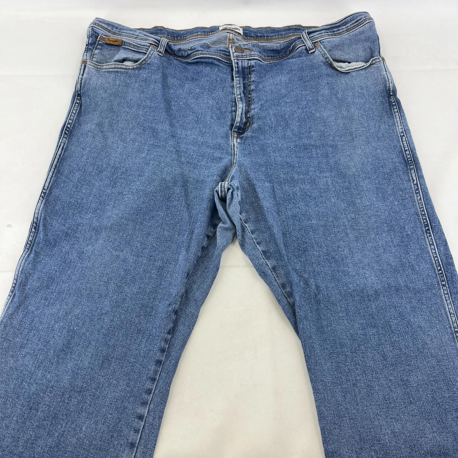 Wrangler Texas Straight Leg Jeans in Blue - Men's W50" L32"