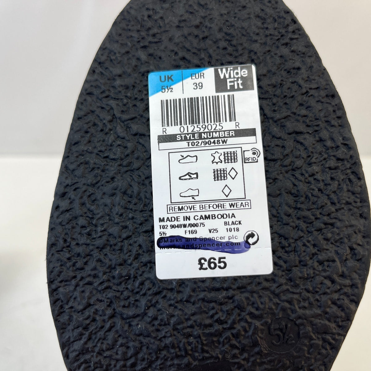 M&S Footglove Wide Fit Suede Leather Ankle Boots w/ Fur Collar UK 5.5 RRP £65.00