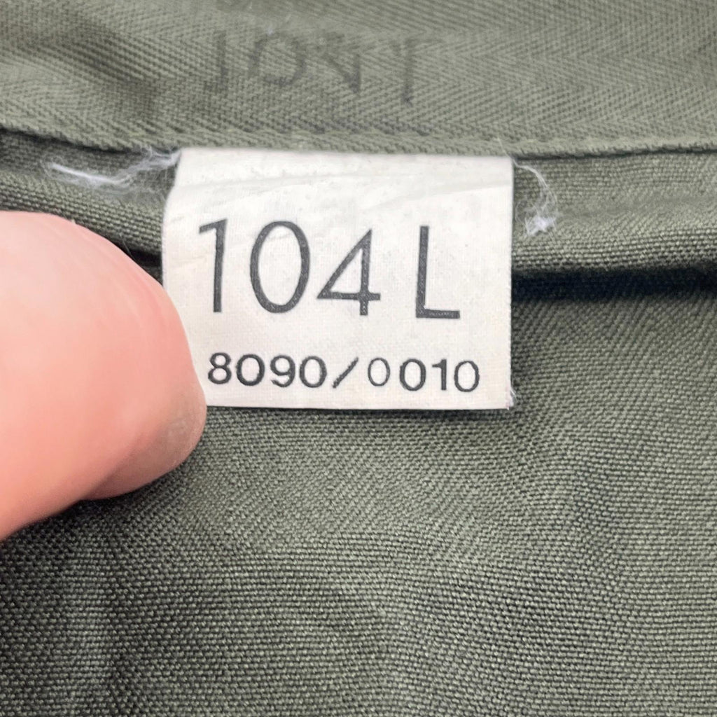 Custom Fragile Earth Print French Military Army Combat Jacket Green size 104L