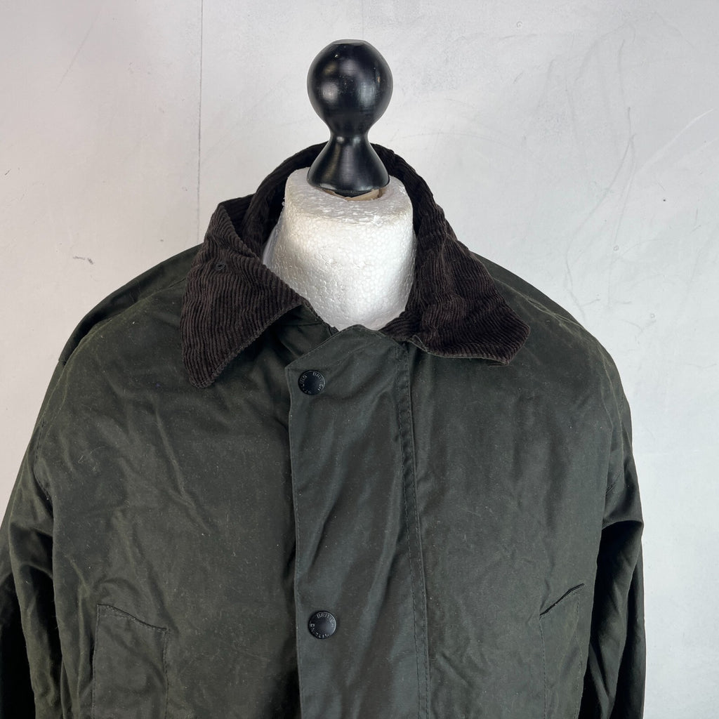 Crane Wax Jacket in Dark Green Waxed Cotton size Large
