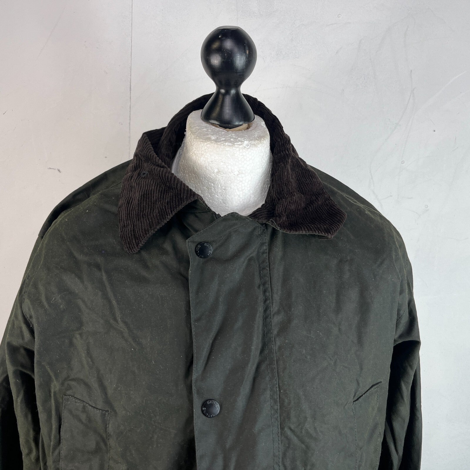 Crane Wax Jacket in Dark Green Waxed Cotton size Large