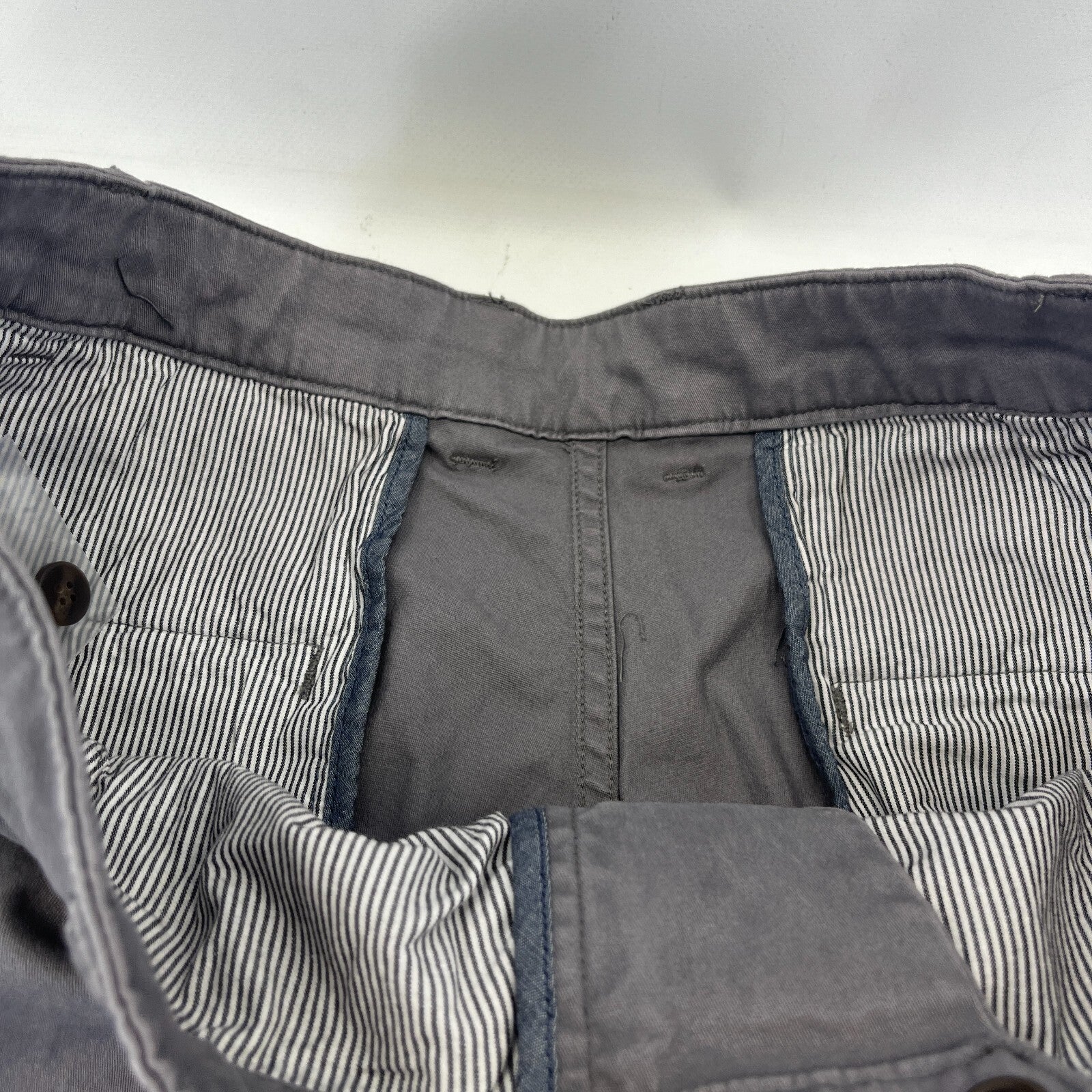 Brook Taverner Denver Chino Trousers in Grey Size 34L Cotton Stretch BNWT