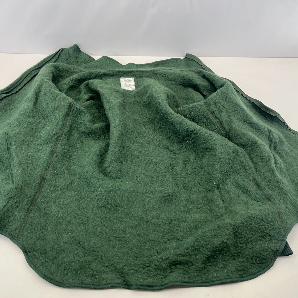Vintage Dutch Army Fleece Jacket Olive Green size Medium