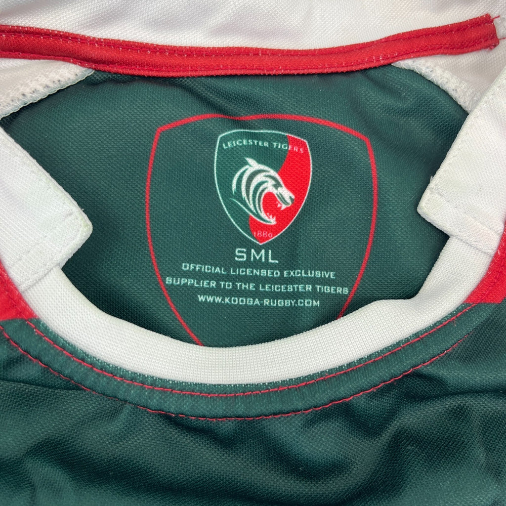 Leicester Tigers Rugby Home Shirt 2016/2017 - Kooga size S Jersey