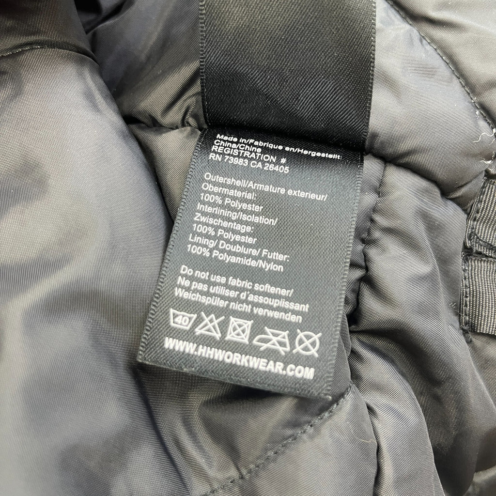 Helly Hansen Workwear Jacket Men's size XL Black Chore Coat Quilt Lined