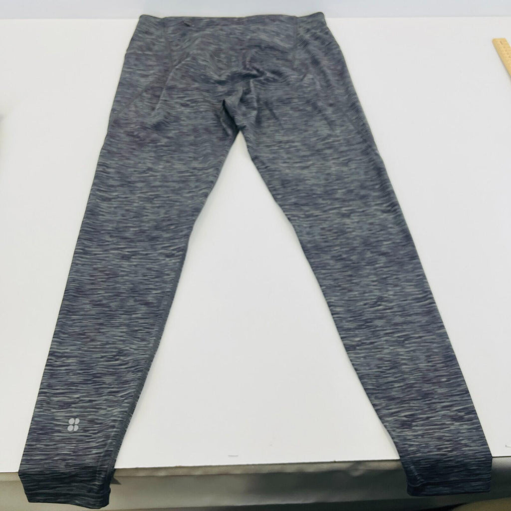 Sweaty Betty Power Full Length Leggings UK L Grey/Green Micro Camo Print Gym Run