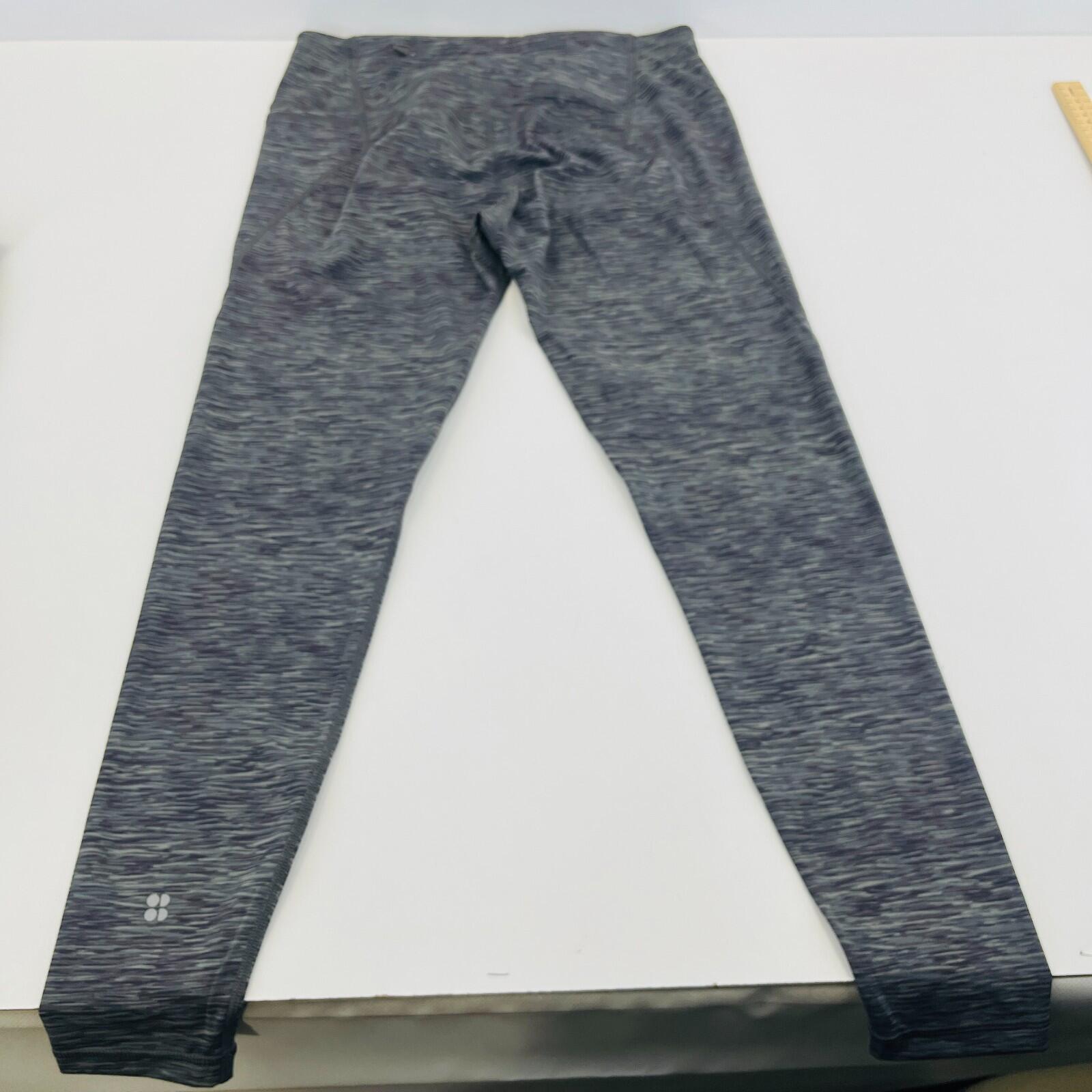 Sweaty Betty Power Full Length Leggings UK L Grey/Green Micro Camo Print Gym Run