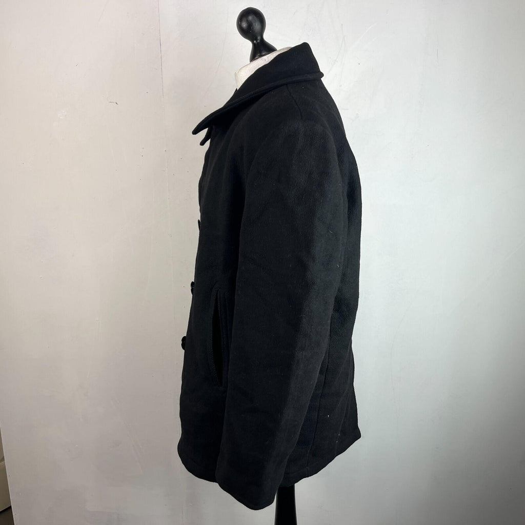 Genuine US Navy Black Wool Deck Jacket size XL Mil-Tec Formal Military