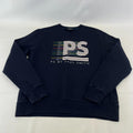Paul Smith PS Spellout Sweatshirt Mens 2XL Slim Fit Crew Pullover Navy Blue