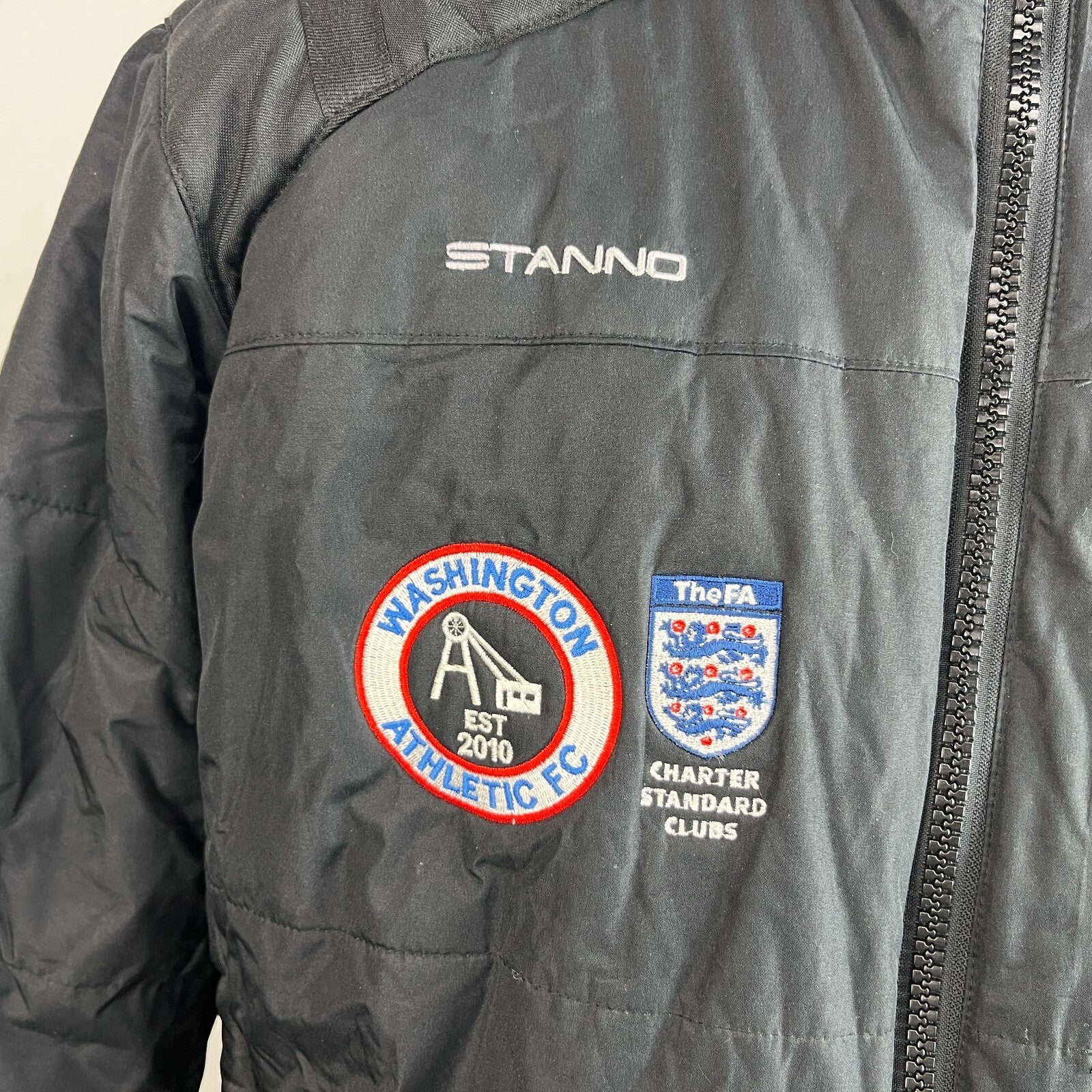 Stanno Washington Athletic FC Football Training Coat Jacket Black 2XL Slim Fit