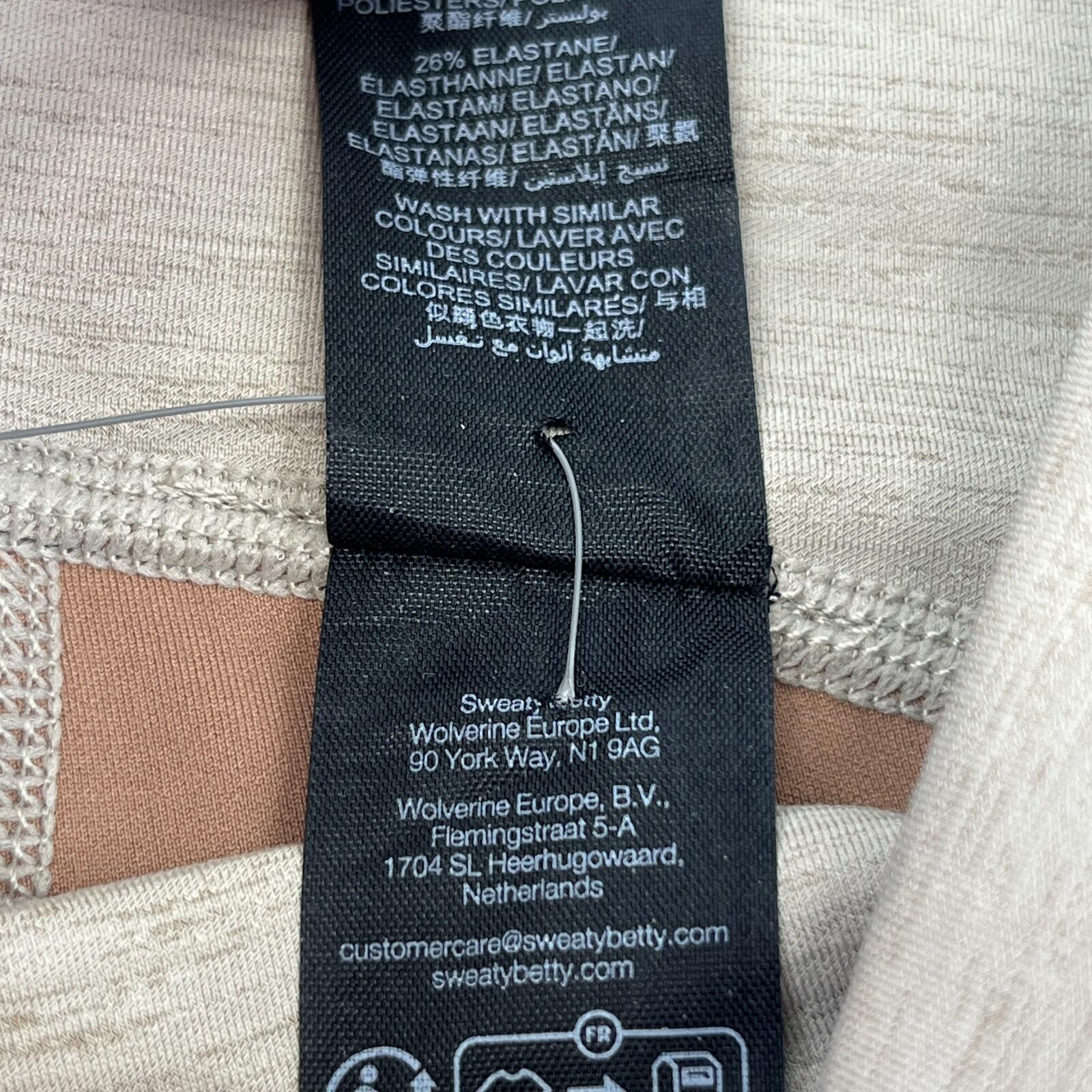 Sweaty Betty Ultimate Move Marl Print Leggings 7/8 Length Beige size XXS