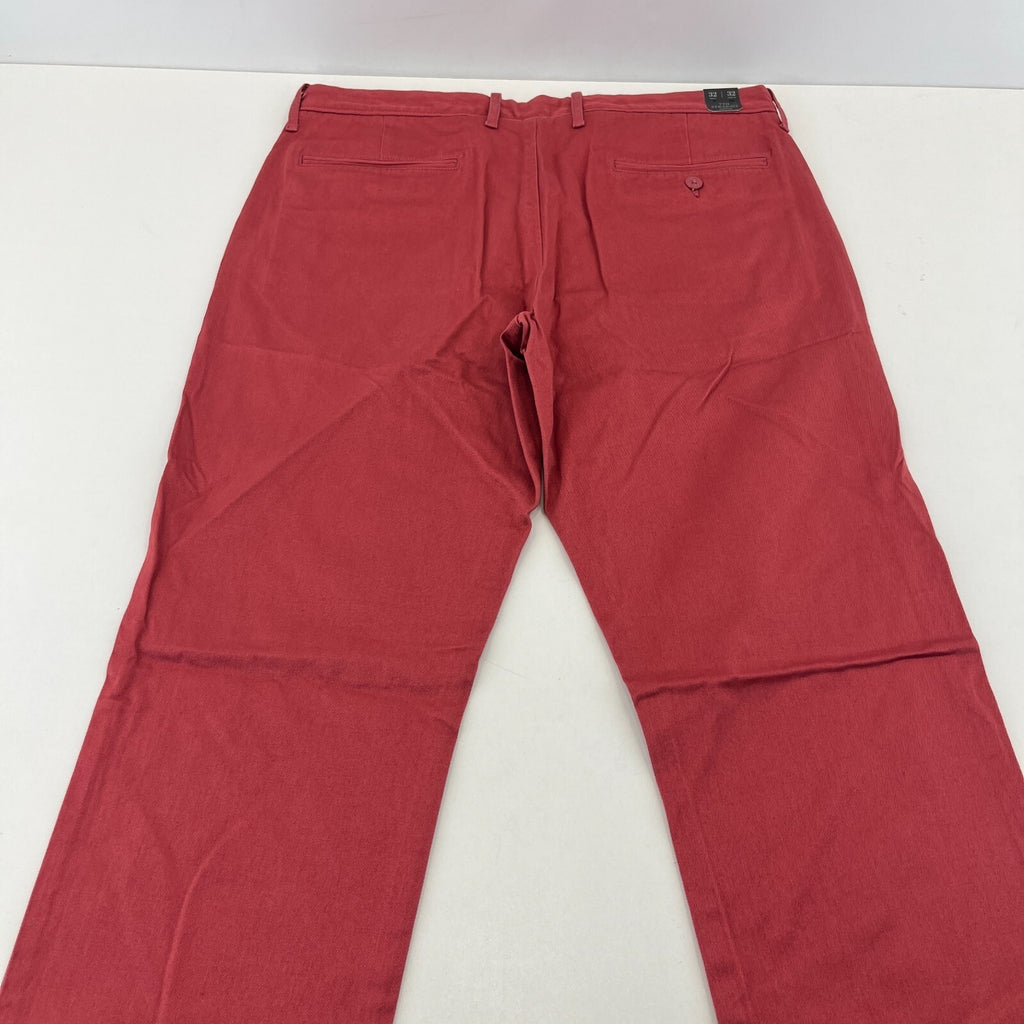 J Crew 770 Straight Stretch Chino Trousers Dark Pastel Pink Golf W32" L32" - New