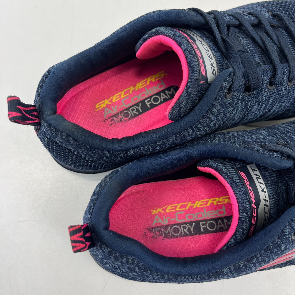 Skechers Dual Lite Trainers Air Cooled Memory Foam Grey & Pink size UK 5 - EU 38