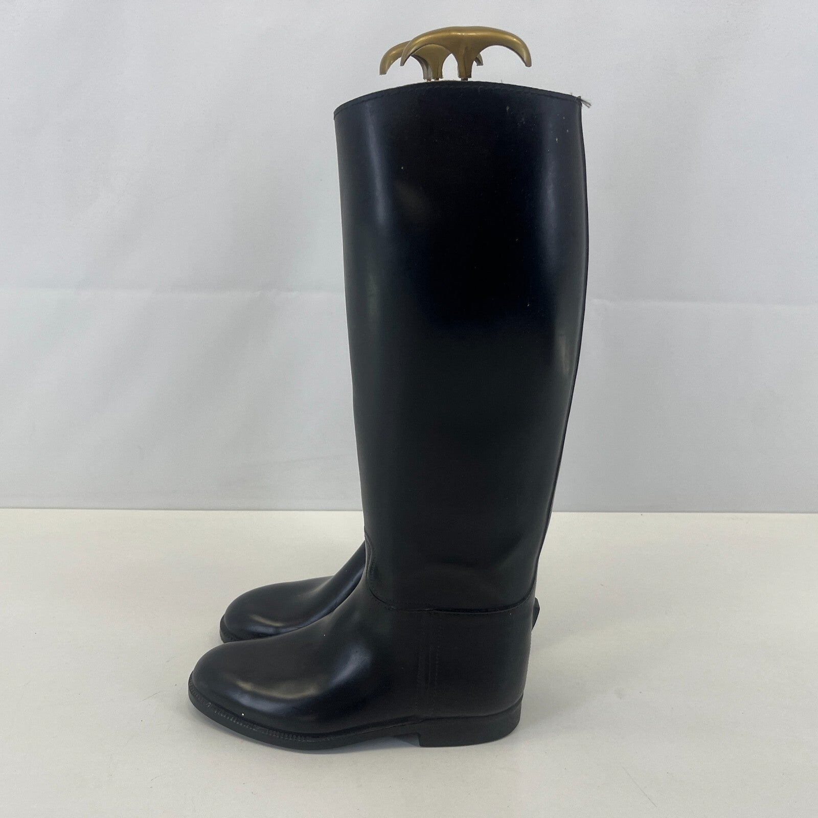 Aigle Black Leather Horse Riding Boots size UK 2.5 EU 35