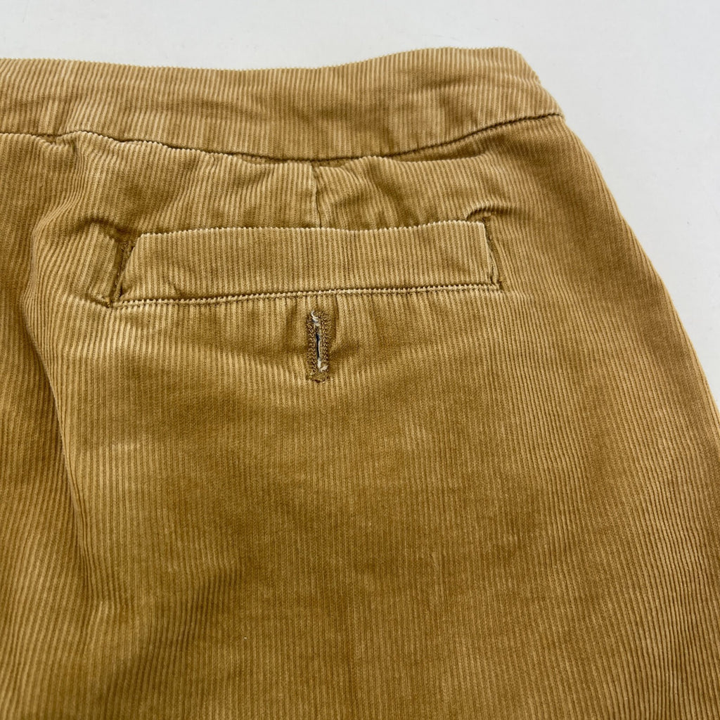 Joules Tan Brown Cord Short Skirt Corduroy Button Front with Pockets UK size 12
