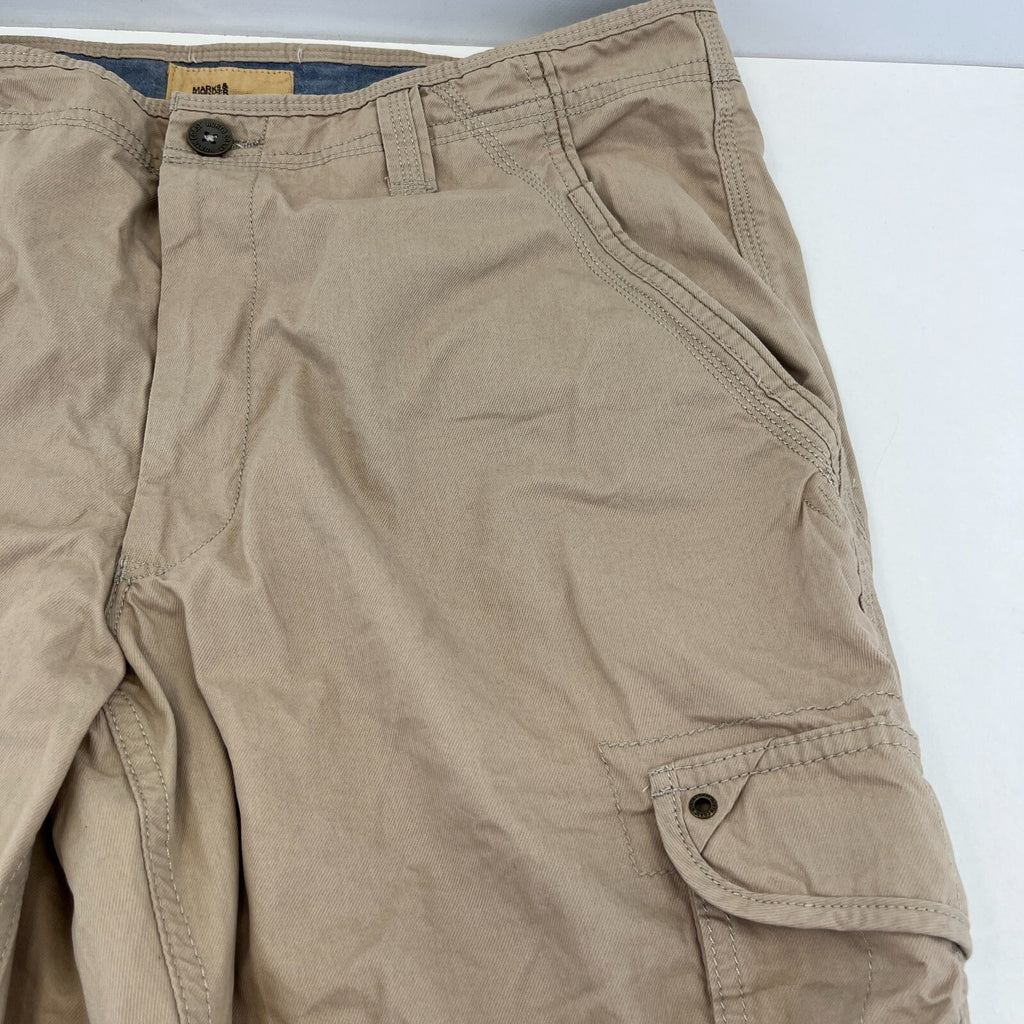 M&S North Coast Men's Beige Cargo Chino Jean Trousers W38" L31" Chinos