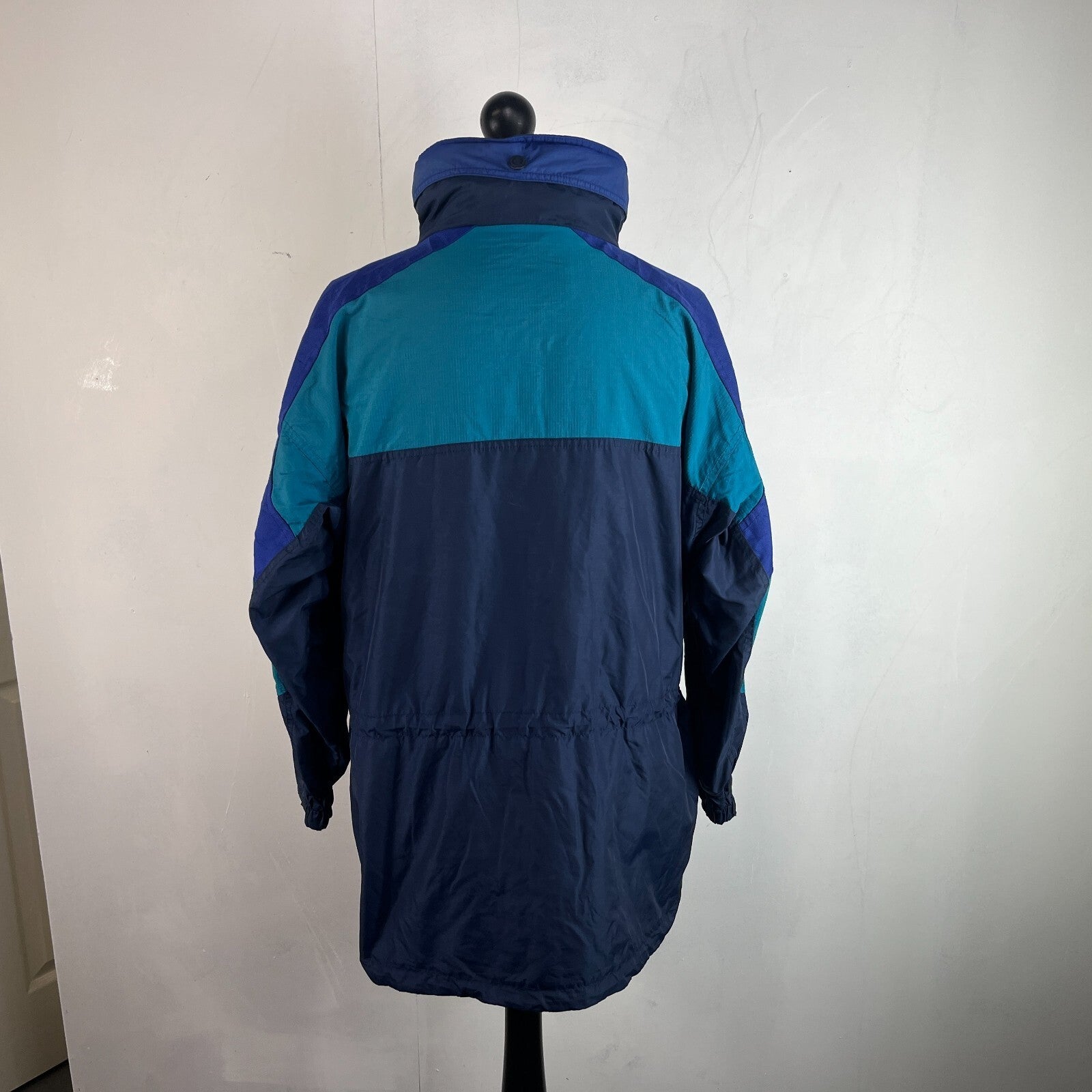 Columbia Parka Coat Womens US size L (UK 2XL) Oversized Waterproof Blue Jacket