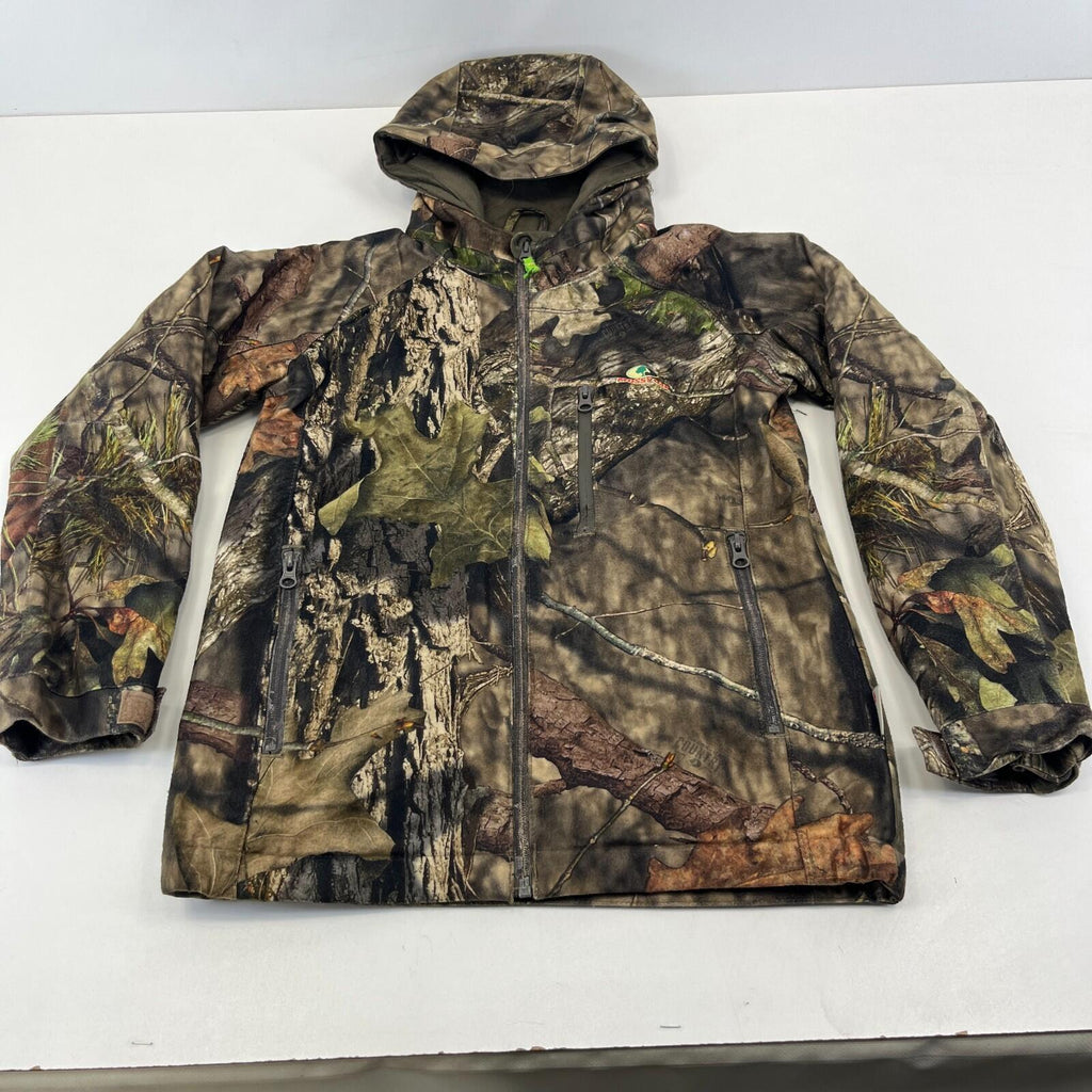 Mossy Oak Cargo Hunting Jacket Youth size Medium Real Tree Leaf Camo