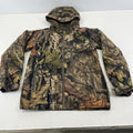 Mossy Oak Cargo Hunting Jacket Youth size Medium Real Tree Leaf Camo