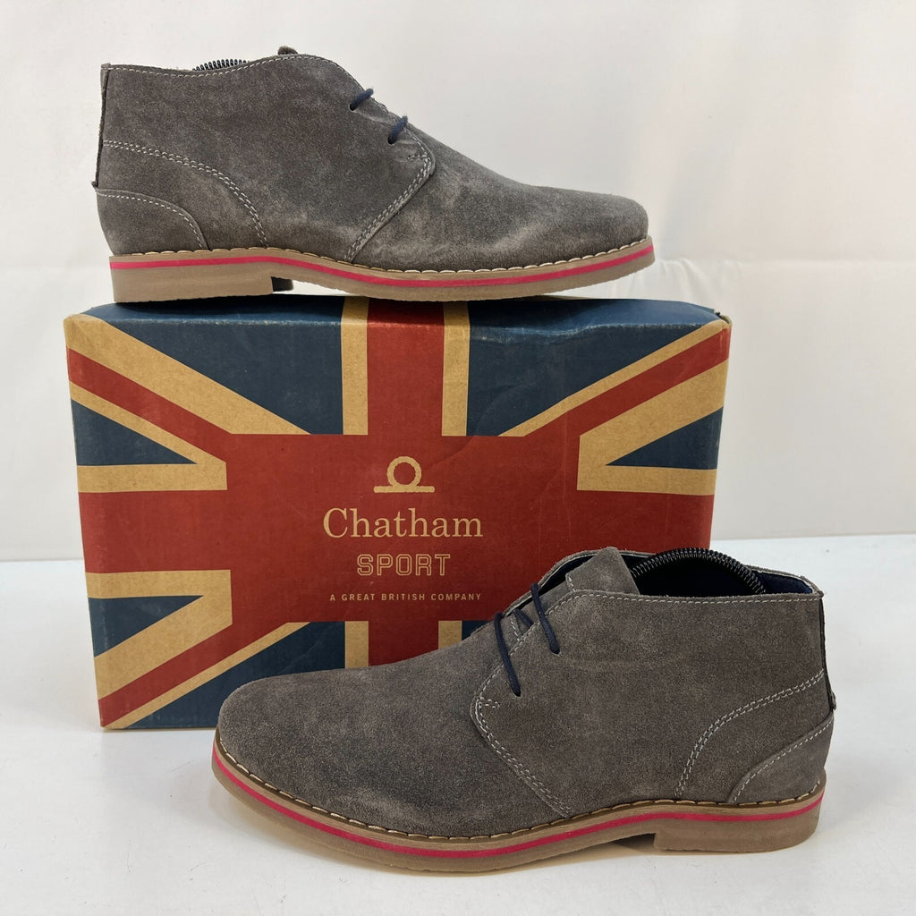 Chatham Dulwich Suede Leather Ankle Boots in Dark Grey size UK 8 EU 42