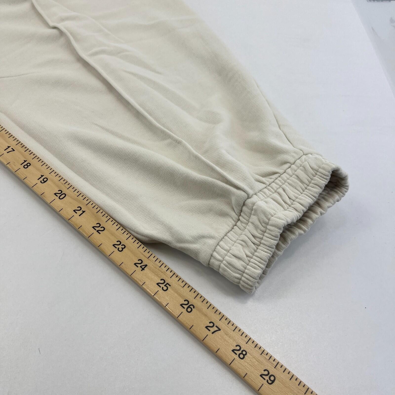 M&S Ladies Goodmove Parachute Joggers Cuffed Trousers Pants Cream UK size 20 New