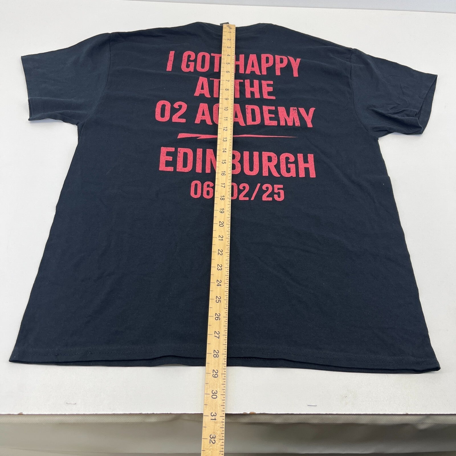 Bowling For Soup 2025 Tour T-Shirt Edinburgh Men's size Large Heavy Cotton