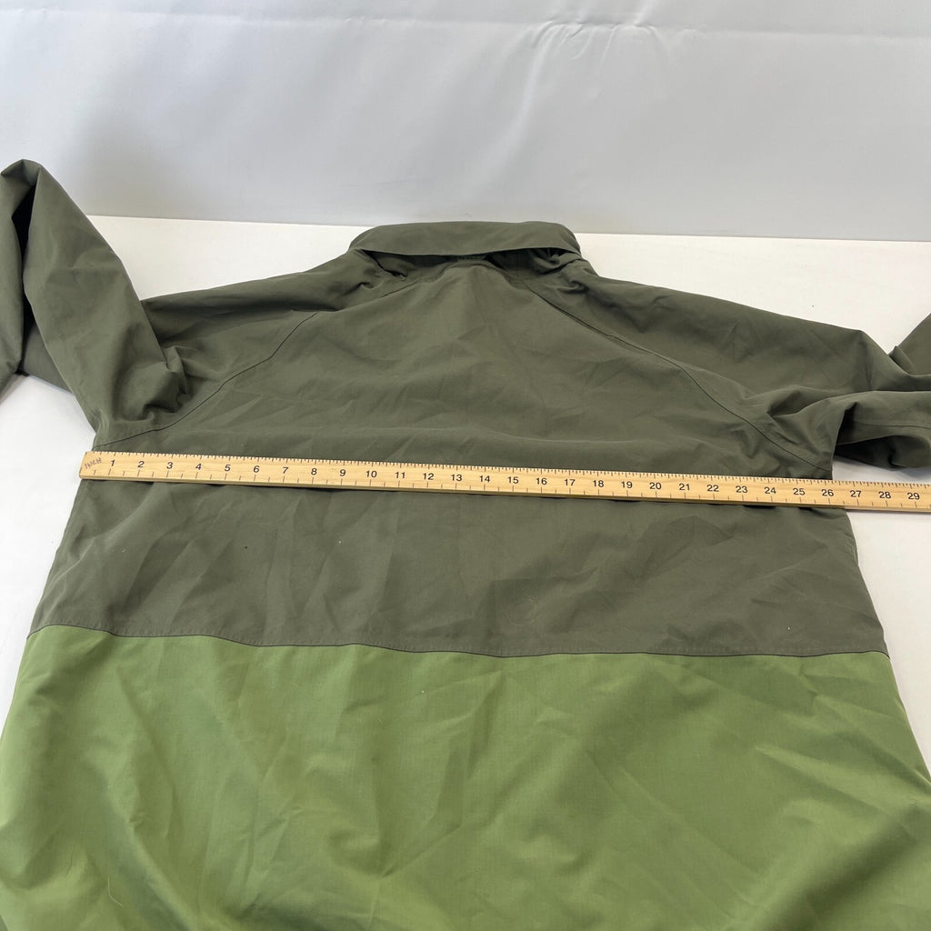 TOG24 Mens Waterproof Hiking Jacket with Stow Hood size 2XL Green Coat Outdoor