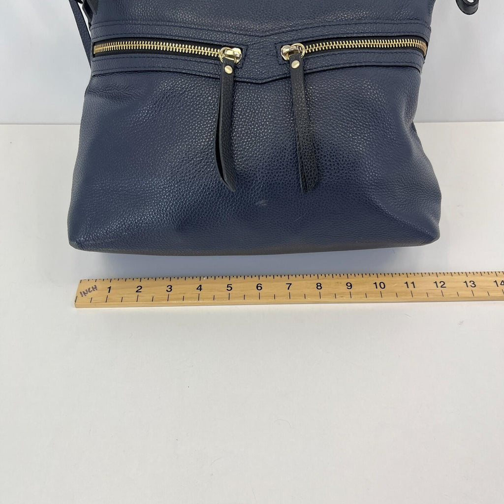 Radley Navy Blue Leather Shoulder Hand Bag 12" wide