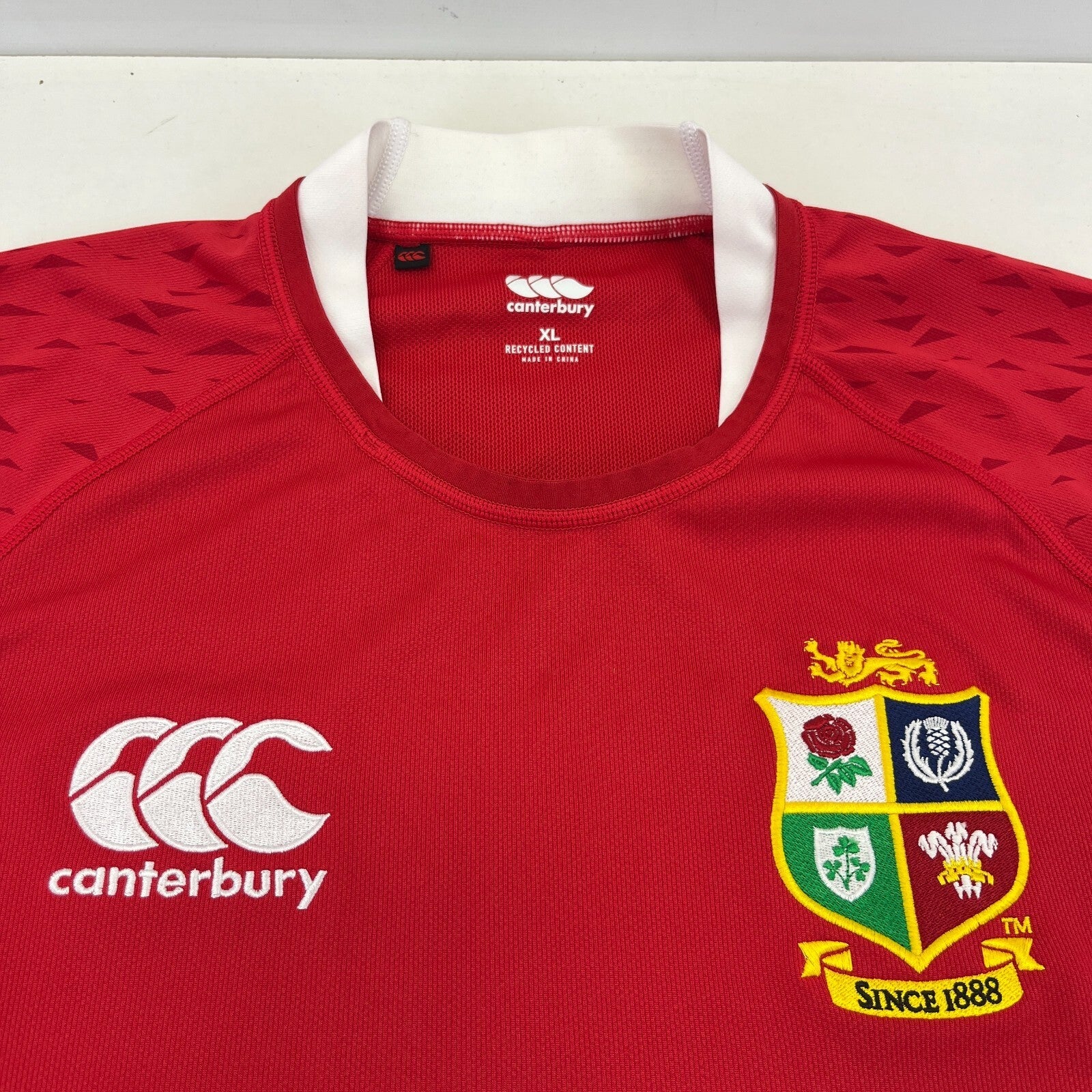 Canterbury British & Irish Lions 2021 Pro Rugby Jersey Shirt Red Size XL